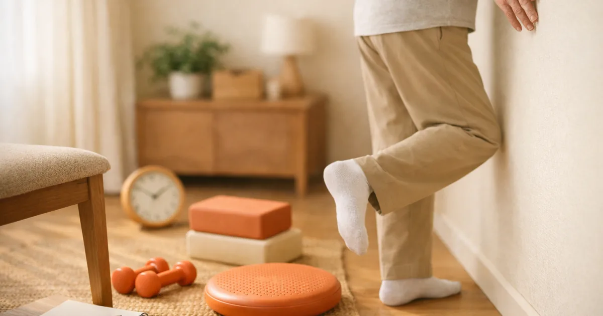 Balance Exercises for Older Adults — 3 Days a Week With Poor Mobility, One-Leg Stands of 5-10 Seconds, Five Moves by a Wall