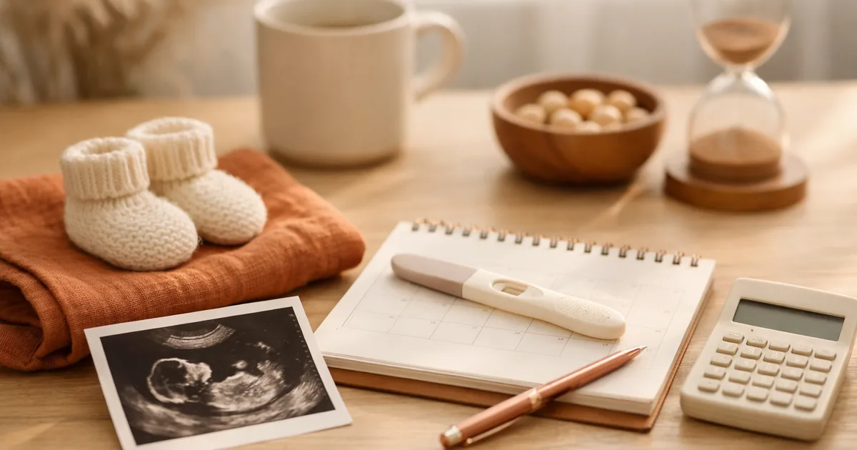 Due Date Calculator — First Day of Last Period + 280 Days, Plus Weeks Pregnant