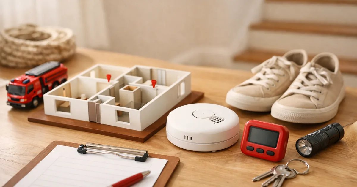 Home Fire Escape Plan — USFA: 2 Ways Out of Every Room, Less Than 2 Minutes After the Smoke Alarm, 7 Steps and High-Rise Escape