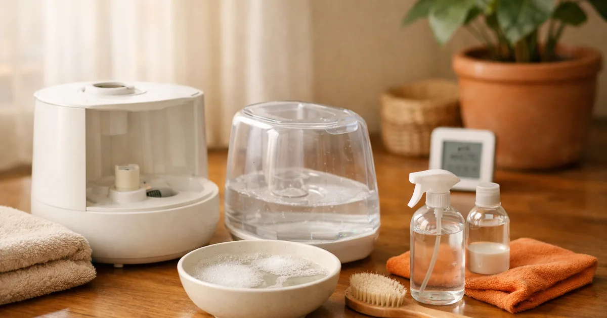 가습기 관리 — EPA: 매일 비우고 말리기, 사흘에 한 번 세척, 습도는 50%까지