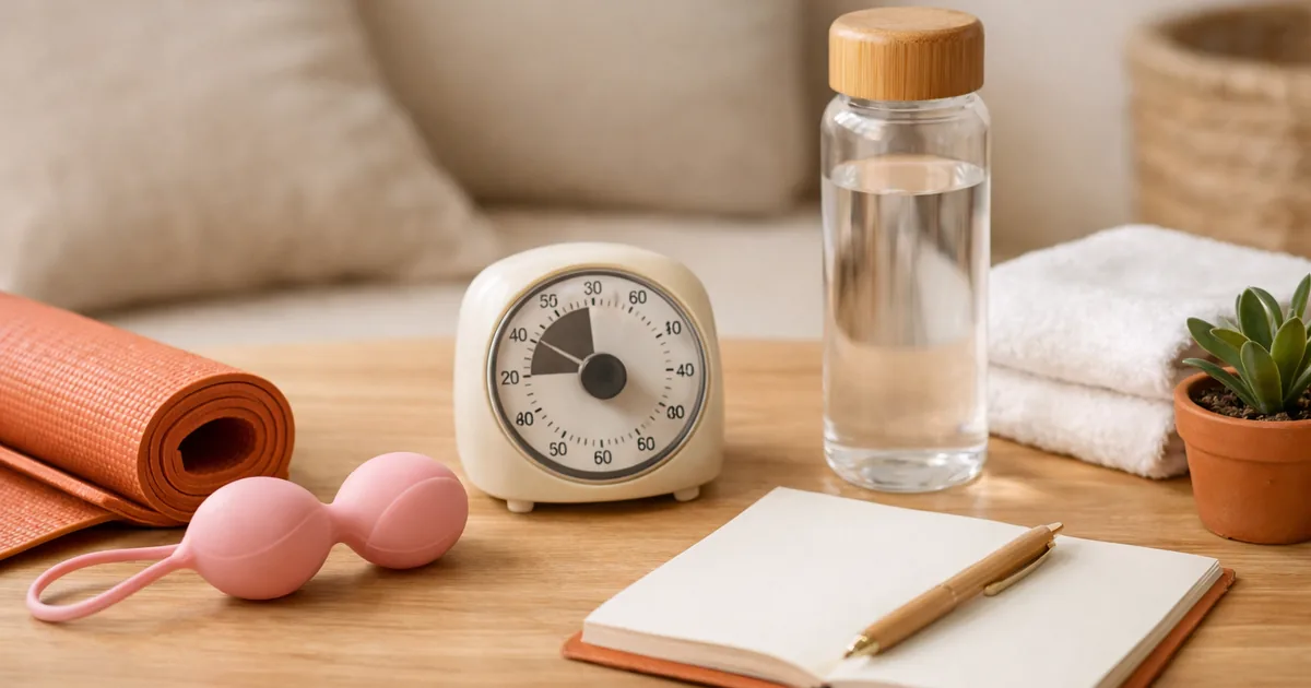 Pelvic Floor Exercises — At Least 8 Squeezes, 3 Times a Day, for 3 Months (NHS Incontinence Treatment)