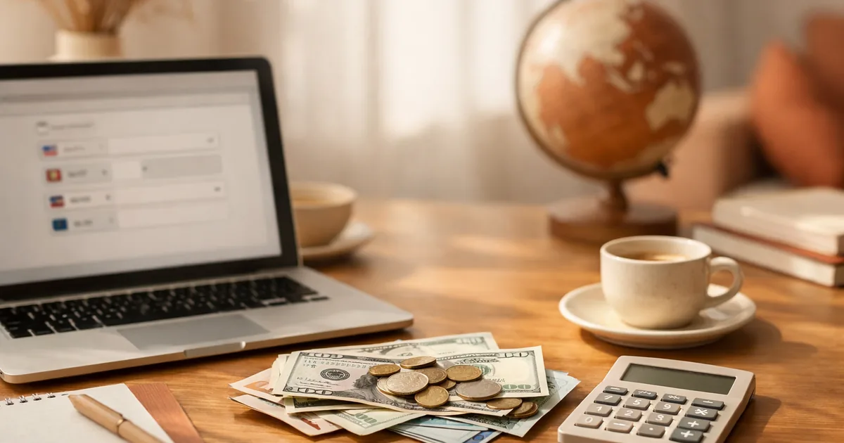 Overseas Remittance Calculator — Received Amount & Total Cost