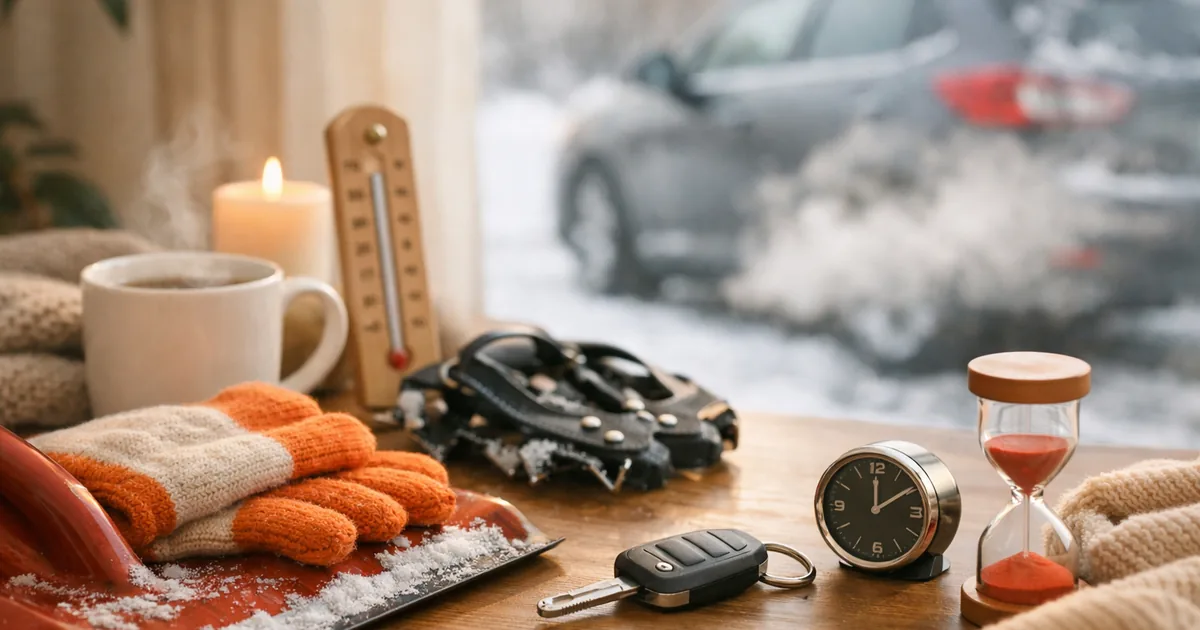 Snow Shoveling and Ice Safety — CDC: Cold Strains the Heart, Work Slowly, Stranded Cars Run About 10 Minutes an Hour