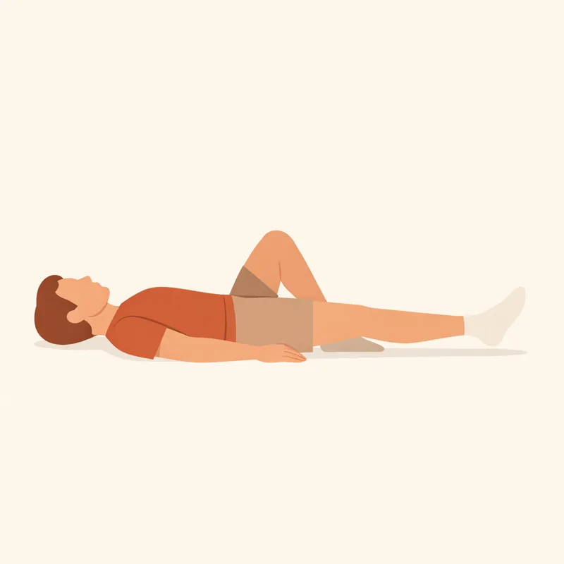 누워서 한쪽 다리를 곧게 편 채 들어 올리는 스트레이트 레그 레이즈